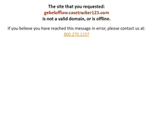 Tablet Screenshot of gebelofflaw.casetracker123.com